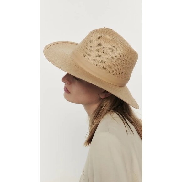 Janessa Leone Simone Hat in Sand Large New Womens Beach Festival - Picture 1 of 16